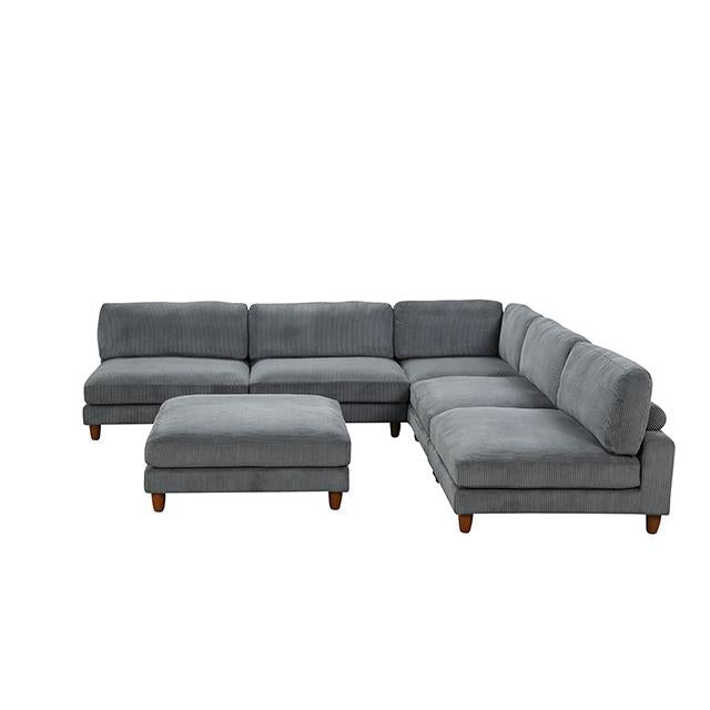 Furniture of America Dagenham FM6800GY-C Sectional IMAGE 2