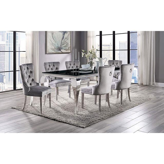 Furniture of America Neuveville CM3903BK-T-7PC-261NV 7 Pc Dining Table Set IMAGE 1