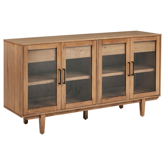 Coaster Furniture Middleton 108545NAT 4-door Sideboard Server with Dual Drawers - Natural IMAGE 1