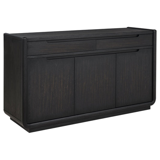 Coaster Furniture Leandro 115395 2-drawer Dining Sideboard Server - Burnished Black IMAGE 1