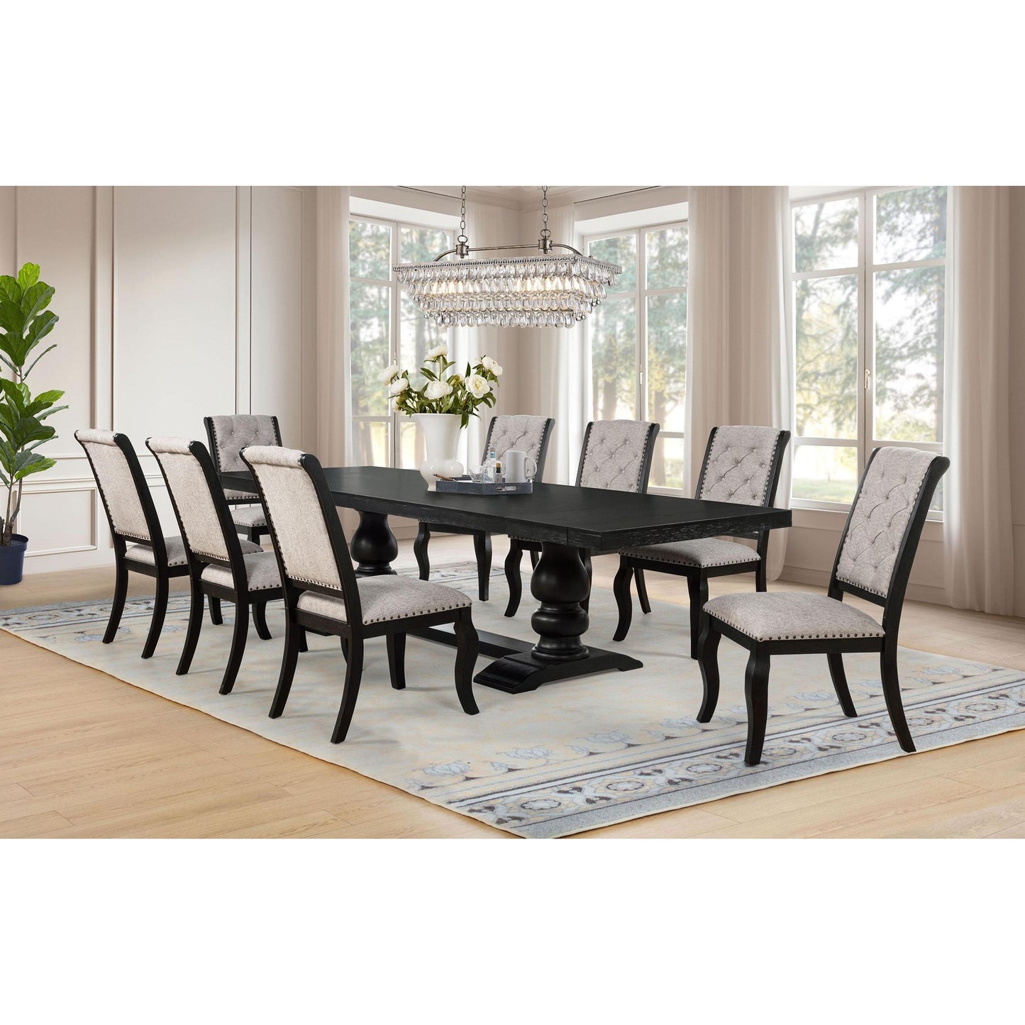 Coaster Furniture Phelps 121232 Set of 2 Upholstered Dining Side Chair - Tan Distressed Noir IMAGE 15