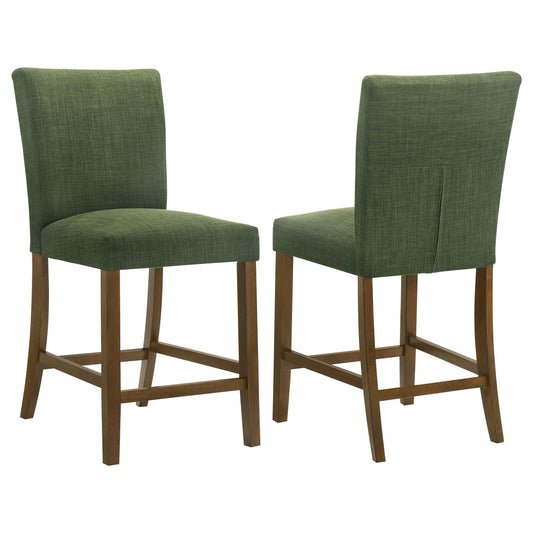 Coaster Furniture Paxton 122179GRN Set of 2 Upholstered Counter Height Dining Chair - Green IMAGE 1