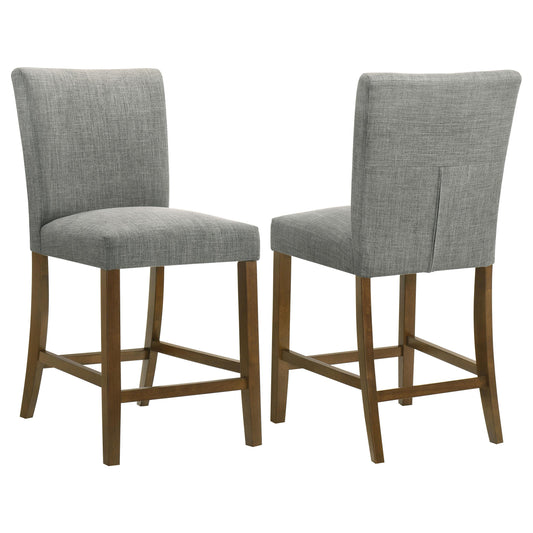 Coaster Furniture Paxton 122179GRY Set of 2 Upholstered Counter Height Dining Chair - Grey IMAGE 1