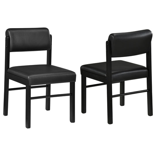 Coaster Furniture Kehoe 193922BLK Set of 2 Upholstered Dining Side Chair - Black IMAGE 1