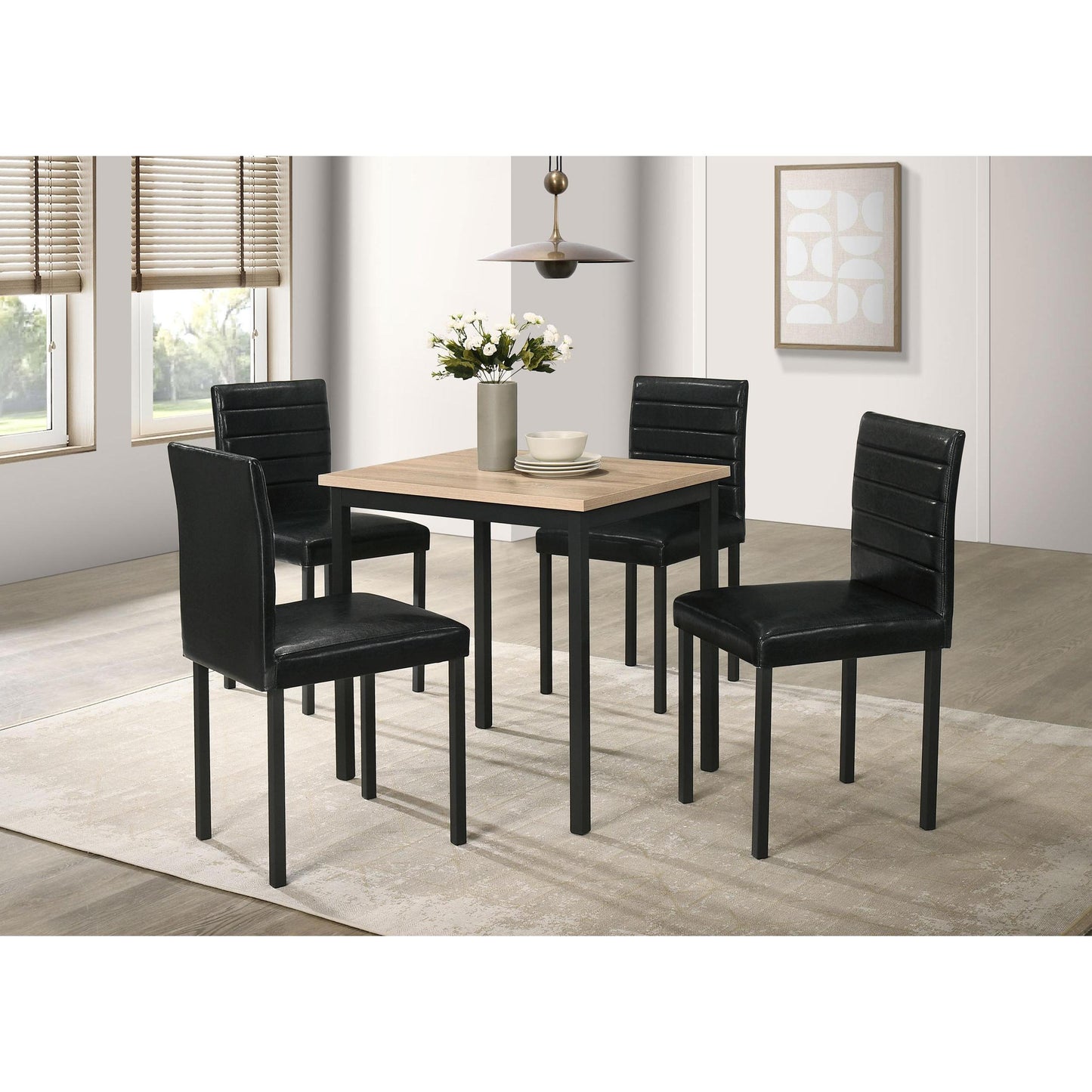 Coaster Furniture Garza 193982 Set of 4 Upholstered Dining Side Chair - Black IMAGE 13