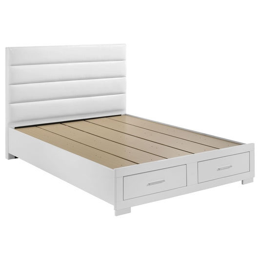 Coaster Furniture Felicity 203510Q Queen Storage Bed - White High Gloss IMAGE 1