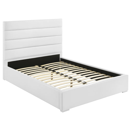 Coaster Furniture Felicity 203511F 53-inch Upholstered Full Platform Bed - White IMAGE 1