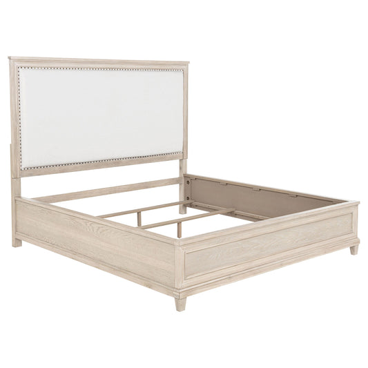 Coaster Furniture Pembroke 215921KE 66-inch Eastern King Panel Bed - Washed Oak IMAGE 1