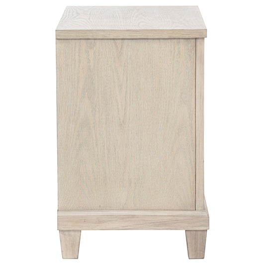 Coaster Furniture Pembroke 215922 2-drawer Nightstand Bedside Table - Washed Oak IMAGE 1