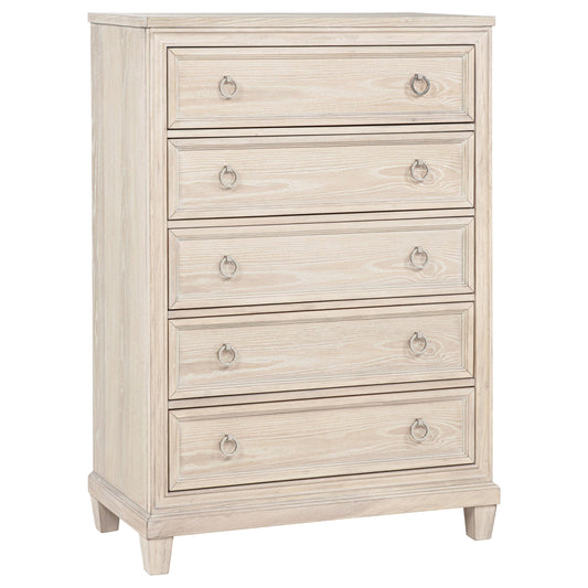Coaster Furniture Pembroke 215925 5-drawer Chest - Washed Oak IMAGE 1