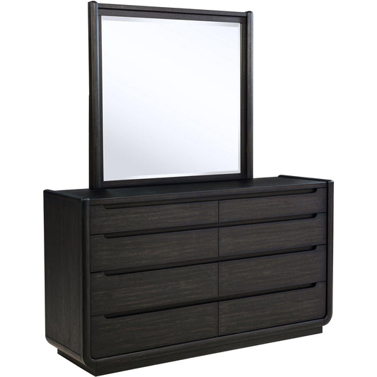 Coaster Furniture Leandro 222493M 8-drawer Bedroom Dresser with Mirror - Burnished Black IMAGE 1