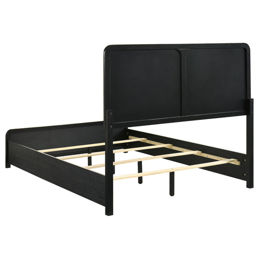 Coaster Furniture Cavelle 223661F 51-inch Upholstered Full Panel Bed - Black IMAGE 1
