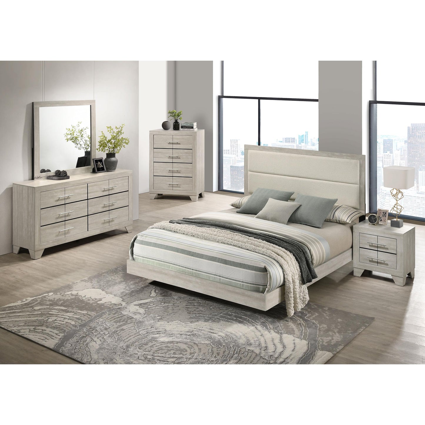 Coaster Furniture Trenton 225062 2-drawer Nightstand Bedside Table - Rustic Cream IMAGE 14