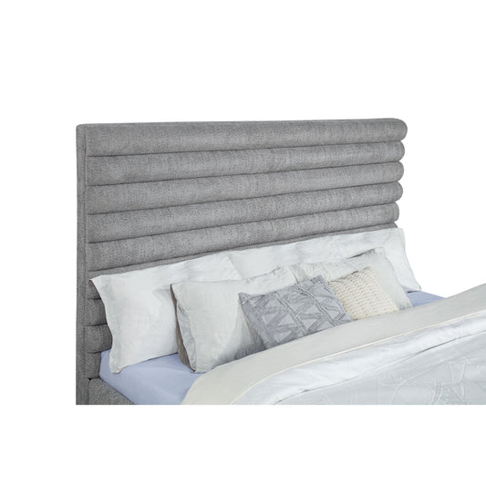 Coaster Furniture Patricia 300719KE 58-inch Boucle Upholstered Eastern King Bed - Grey IMAGE 1