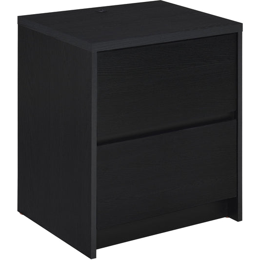 Coaster Furniture Westpark 315852 2-drawer Nightstand LED Lights and USB - Black IMAGE 1