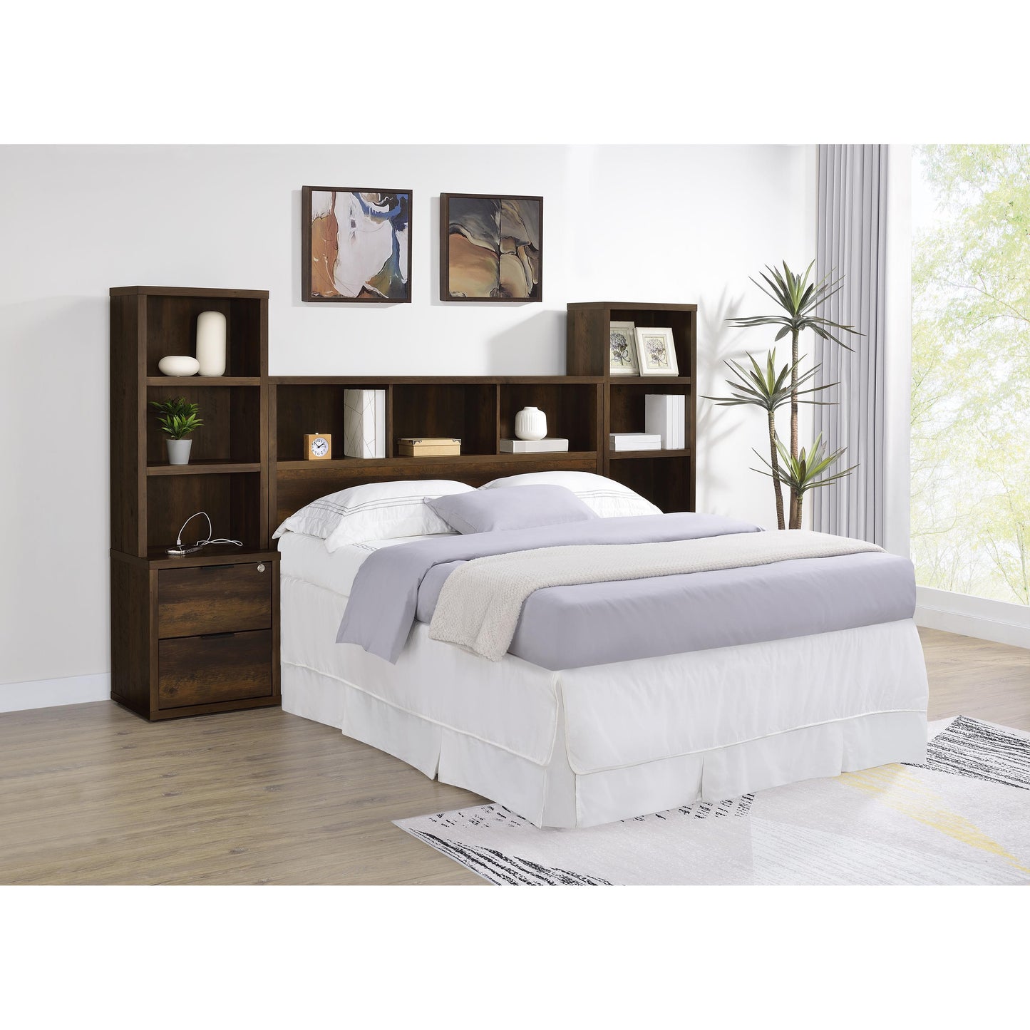 Coaster Furniture Westpark 315881Q 49-inch Queen Bookcase Headboard - Dark Pine IMAGE 11