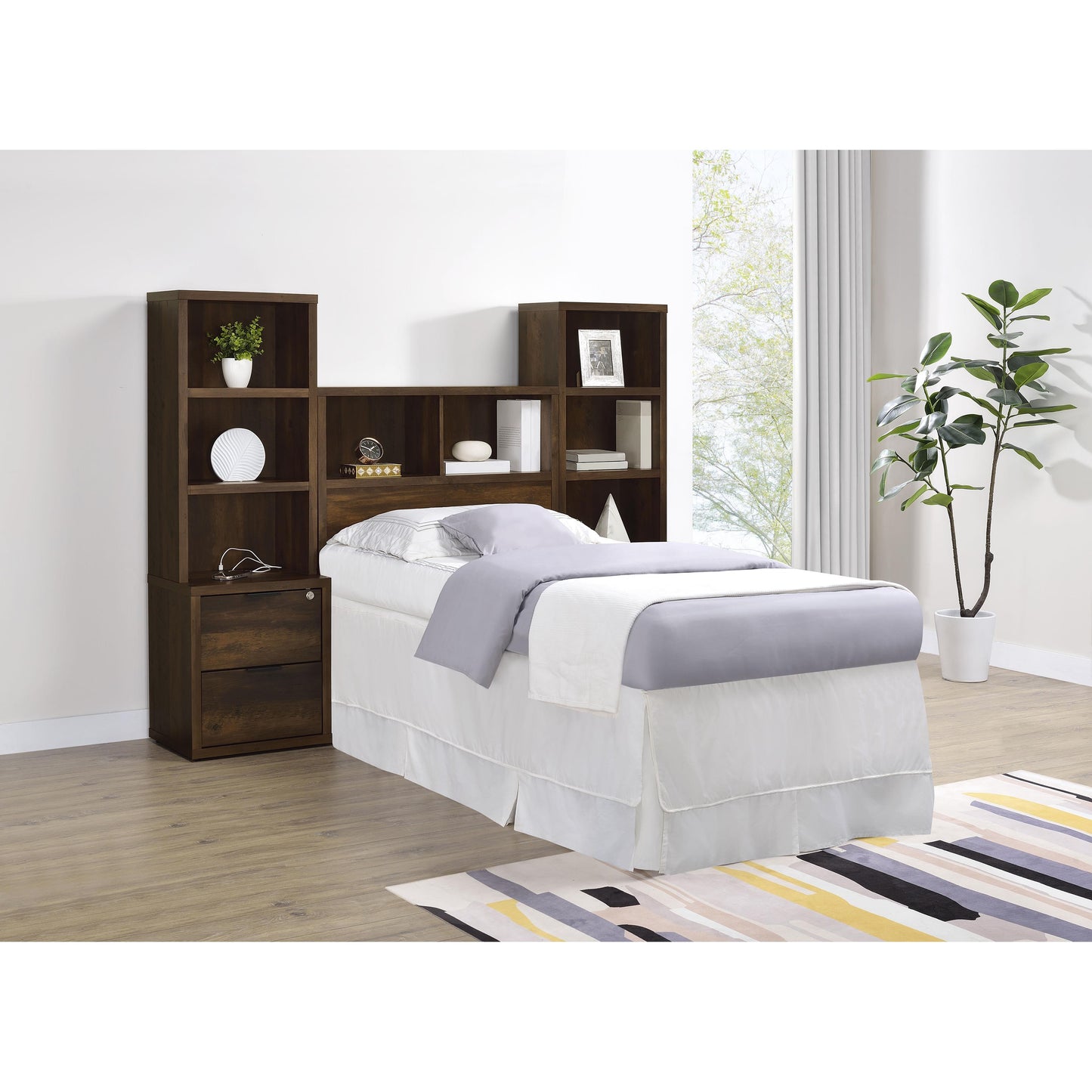 Coaster Furniture Westpark 315881T 49-inch Twin Bookcase Headboard - Dark Pine IMAGE 11