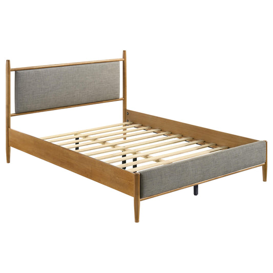 Coaster Furniture Mason 315914Q 46-inch Queen Panel Platform Bed - Grey/Light Brown IMAGE 1