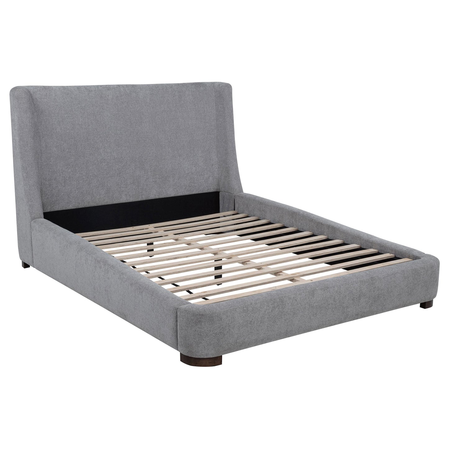 Coaster Furniture Rennes 315928Q Upholstered Queen Wingback Platform Bed - Grey IMAGE 9