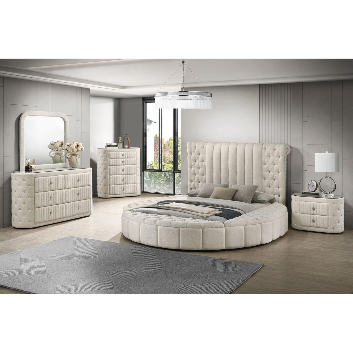 Coaster Furniture Sonya 360113 6-drawer Upholstered Bedroom Dresser - Ivory IMAGE 13
