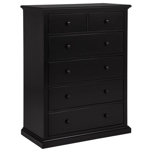 Coaster Furniture Sumerlin 460595BLK 6-drawer Bedroom Chest - Black IMAGE 1