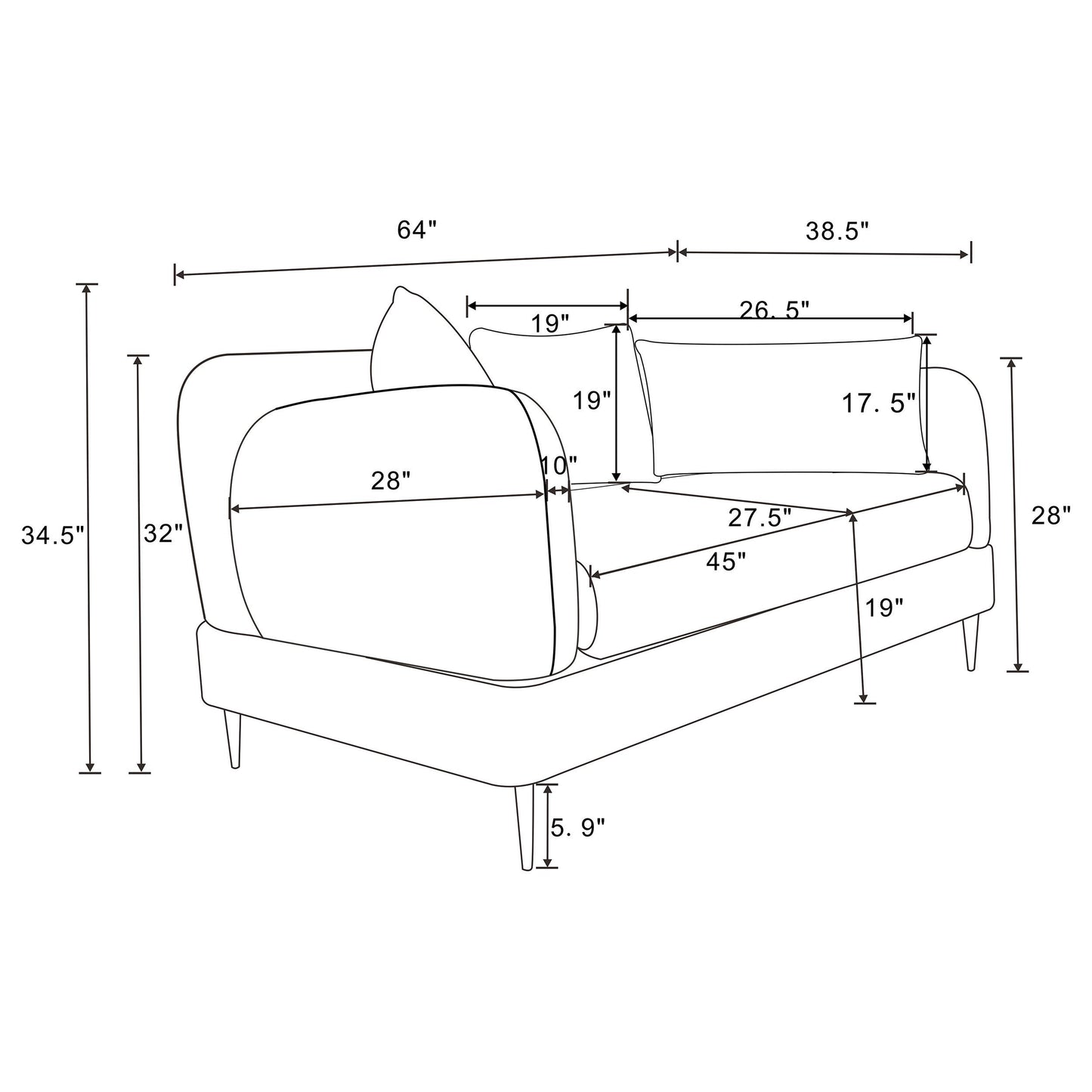 Coaster Furniture Jade 509412 Chenille Upholstered Sculpted Track Arm Loveseat - Latte IMAGE 15
