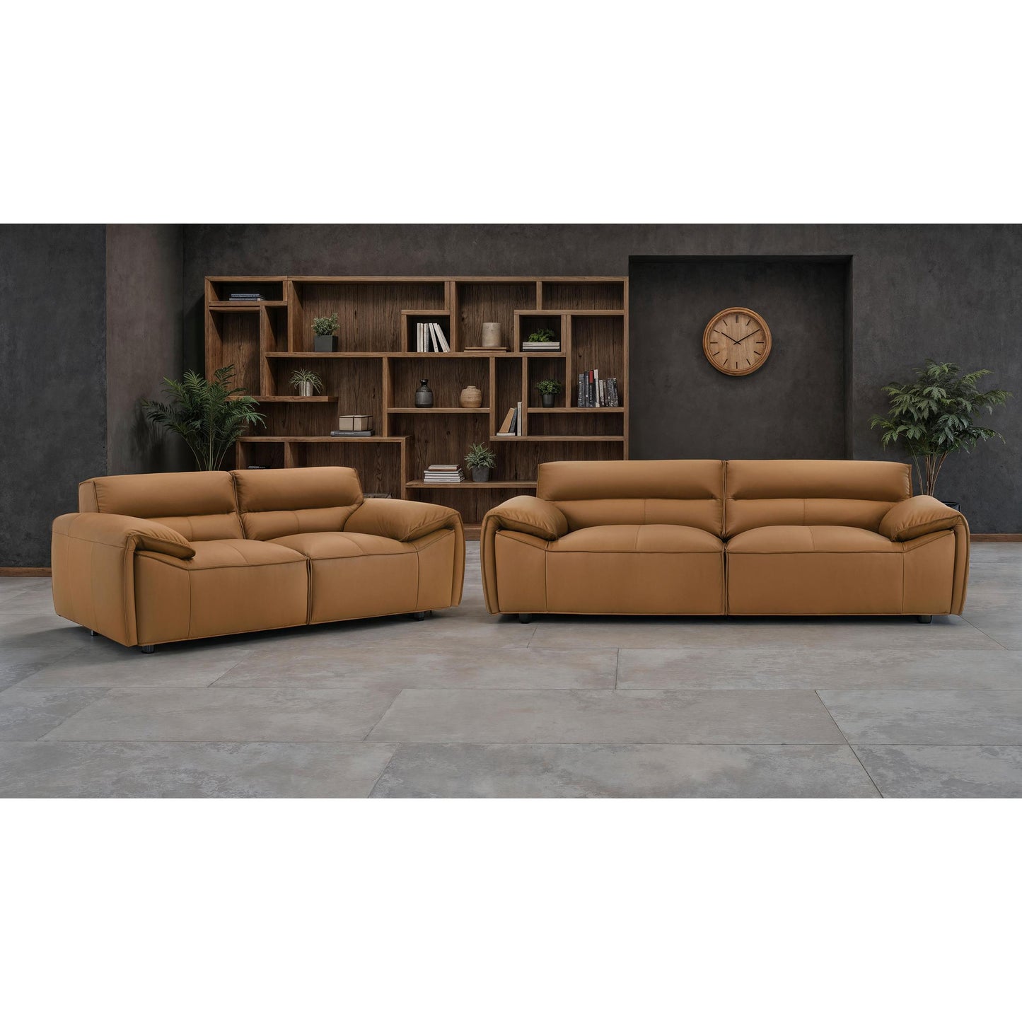 Coaster Furniture Buxton 509501 Top Grain Leather Upholstered Sofa - Orange IMAGE 13