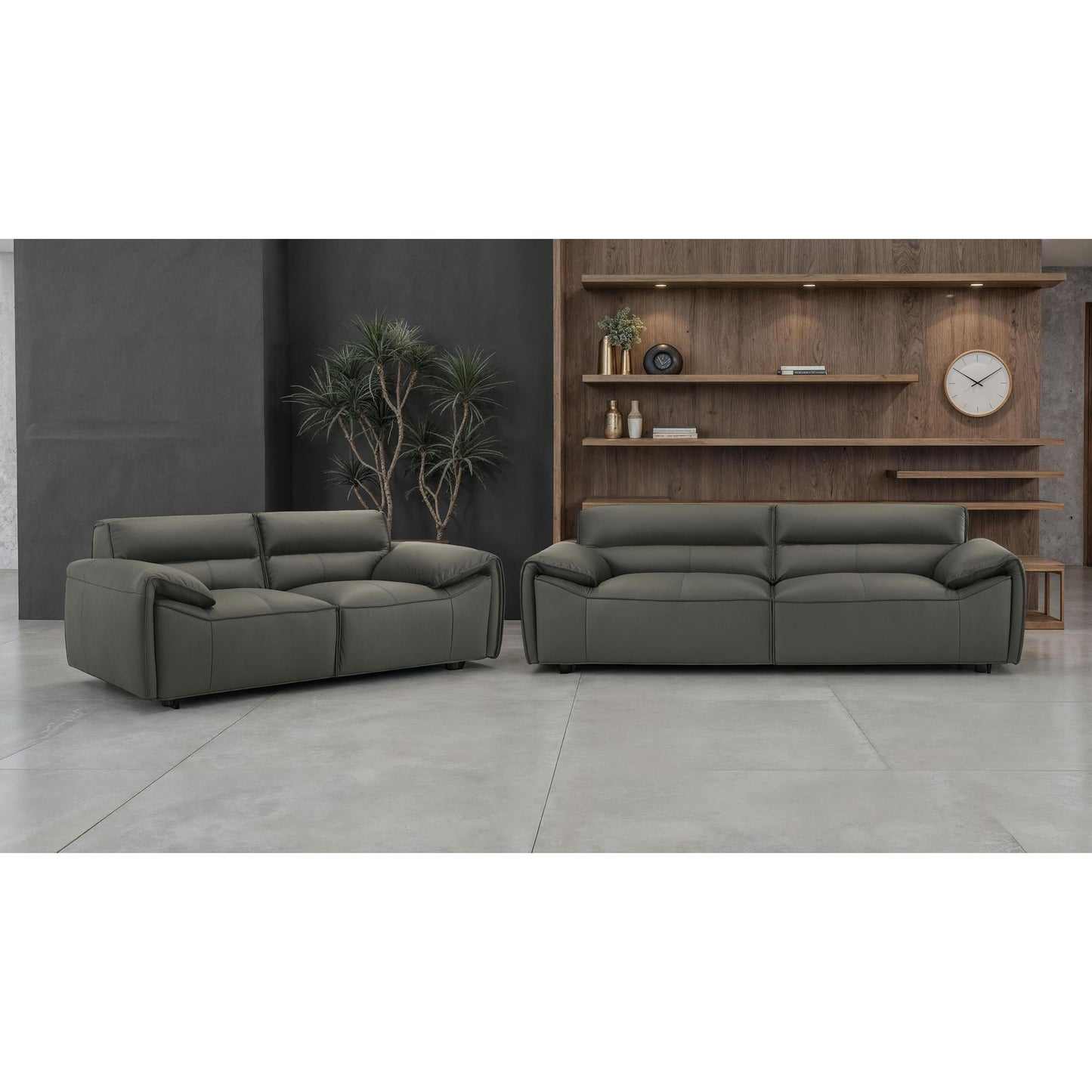 Coaster Furniture Buxton 509504 Top Grain Leather Upholstered Sofa - Graphite IMAGE 13