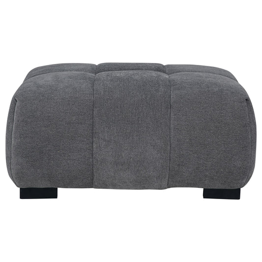Coaster Furniture Octavia 509968 Upholstered Rectangular Ottoman - Charcoal Grey IMAGE 1