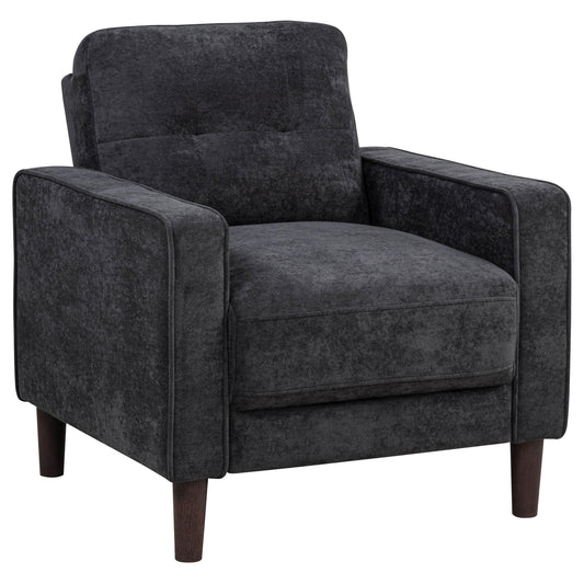 Coaster Furniture Bowen II 509983 Fabric Upholstered Track Arm Chair - Steel Grey IMAGE 1