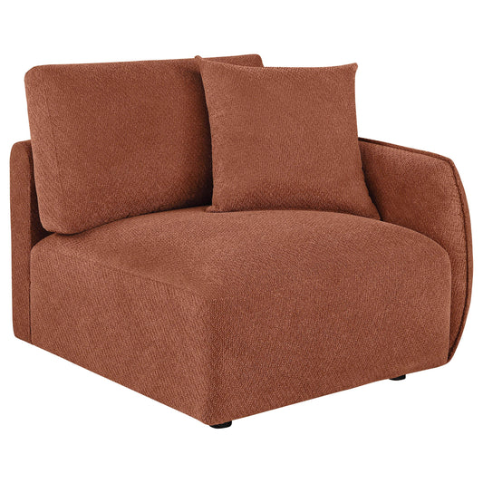 Coaster Furniture Elysia 551894RAF Chenille Upholstered Modular RAF Chair - Coral IMAGE 1