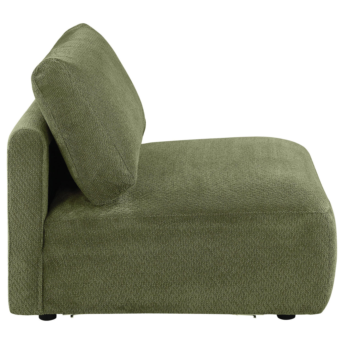 Coaster Furniture Elysia 551895 Chenille Upholstered Modular Armless Chair - Green IMAGE 9