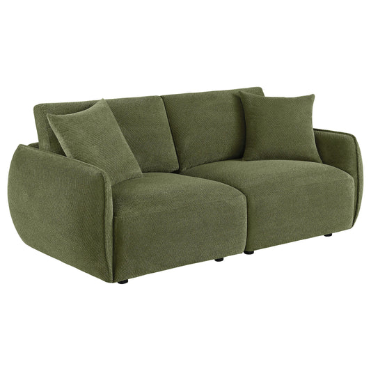 Coaster Furniture Elysia 551895-LOVE Chenille Upholstered Modular Lounge Loveseat - Green IMAGE 1