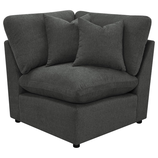 Coaster Furniture Collins 609530CRN Modular Corner Chair - Dark Grey IMAGE 1