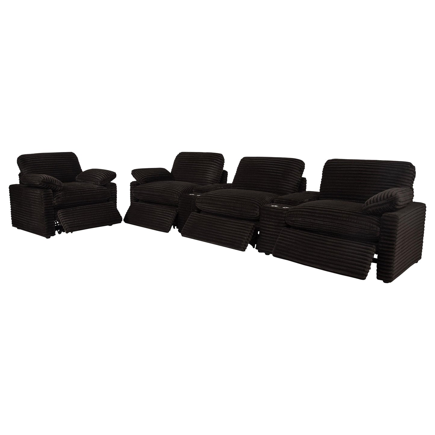 Coaster Furniture Collins 610353P Upholstered Power Recliner Chair - Chocolate Brown IMAGE 16