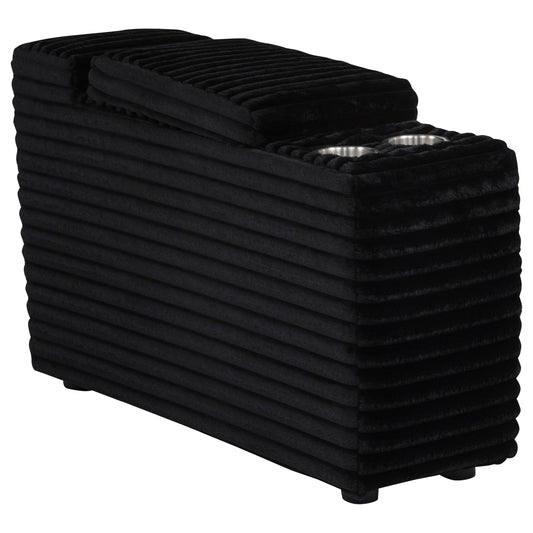 Coaster Furniture Collins 610360CON Upholstered Modular Storage Console - Black IMAGE 1
