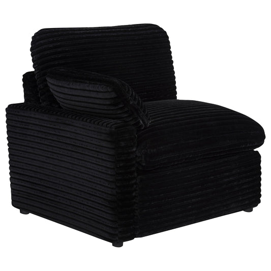 Coaster Furniture Collins 610362P Modular Power Loveseat - Black IMAGE 1
