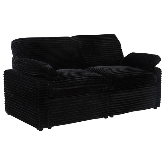 Coaster Furniture Collins 610362P Modular Power Loveseat - Black IMAGE 1