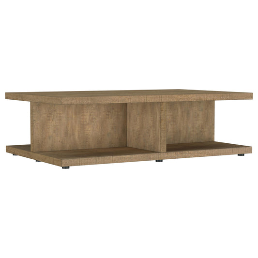 Coaster Furniture Cortona 706178 Square Engineered Wood Coffee Table - Mango IMAGE 1