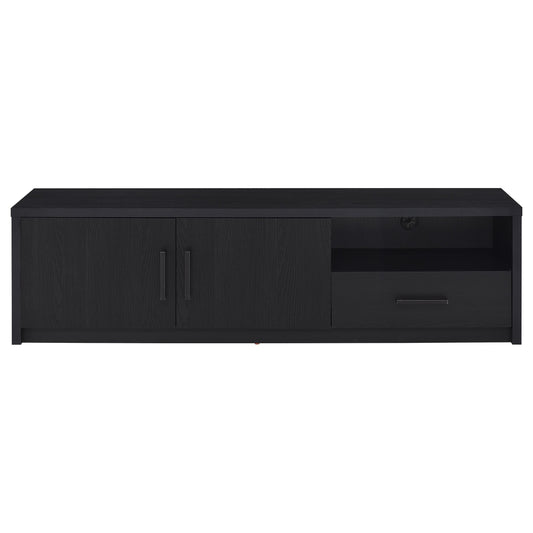 Coaster Furniture Murray 706213 70-inch 2-door TV Stand Media Console - Black IMAGE 1