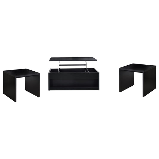 Coaster Furniture Knapp 706228-S3 3-piece Lift Top Coffee Table Set - Black IMAGE 1