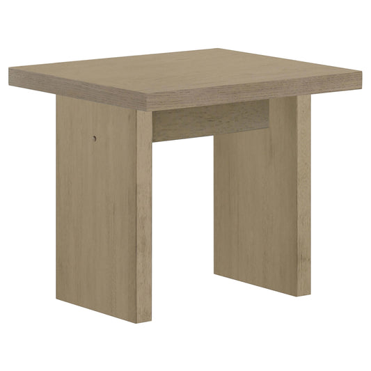 Coaster Furniture Decker 706467 Square Occasional End Table - Natural Oak IMAGE 1