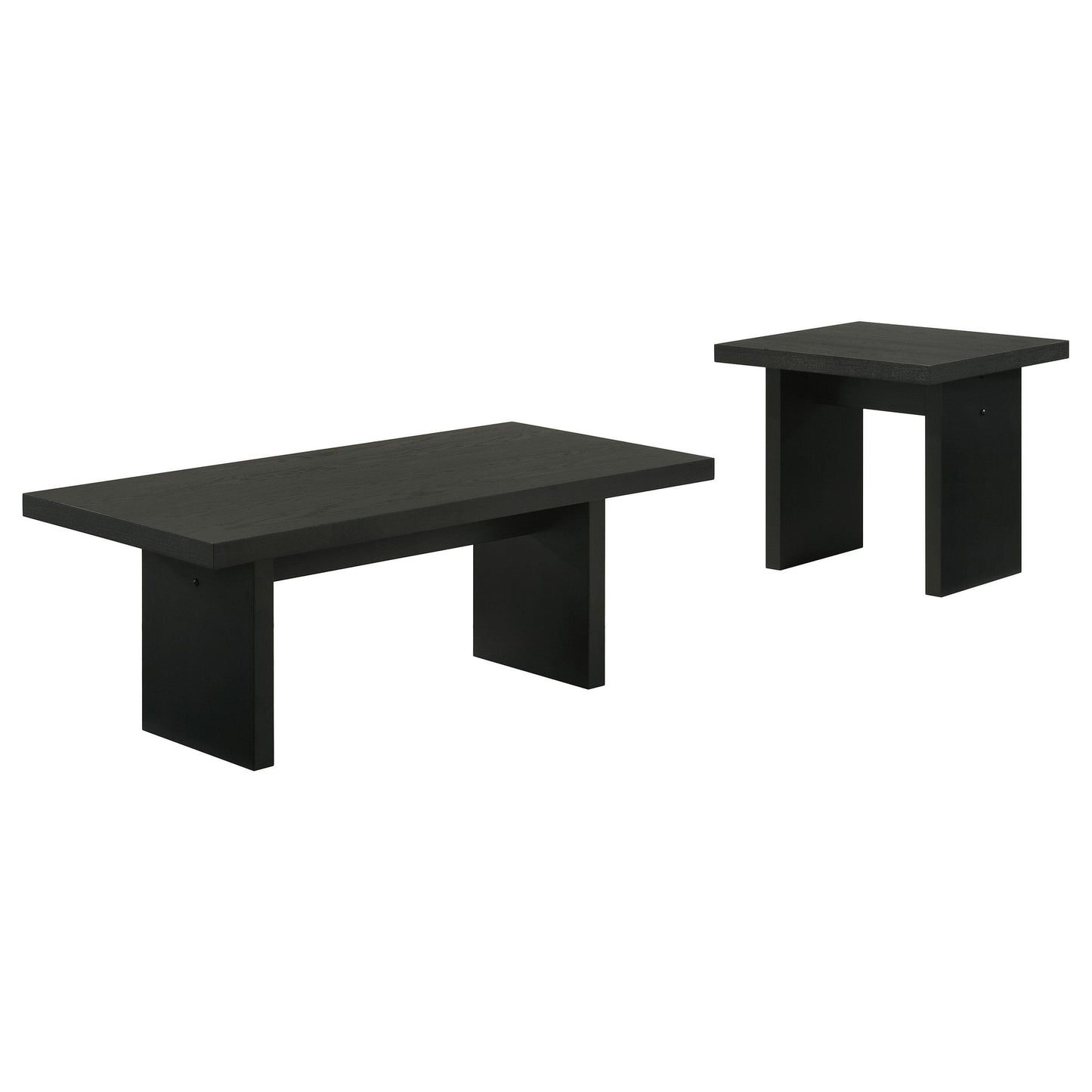 Coaster Furniture Decker 706478 47-Inch Rectangular Coffee Table - Black IMAGE 5