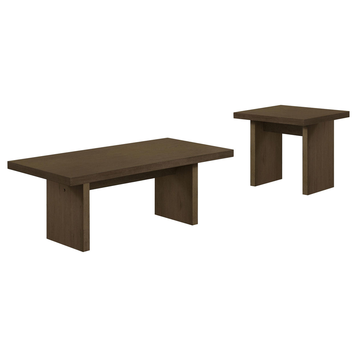 Coaster Furniture Decker 706488 47-Inch Rectangular Coffee Table - Walnut IMAGE 2
