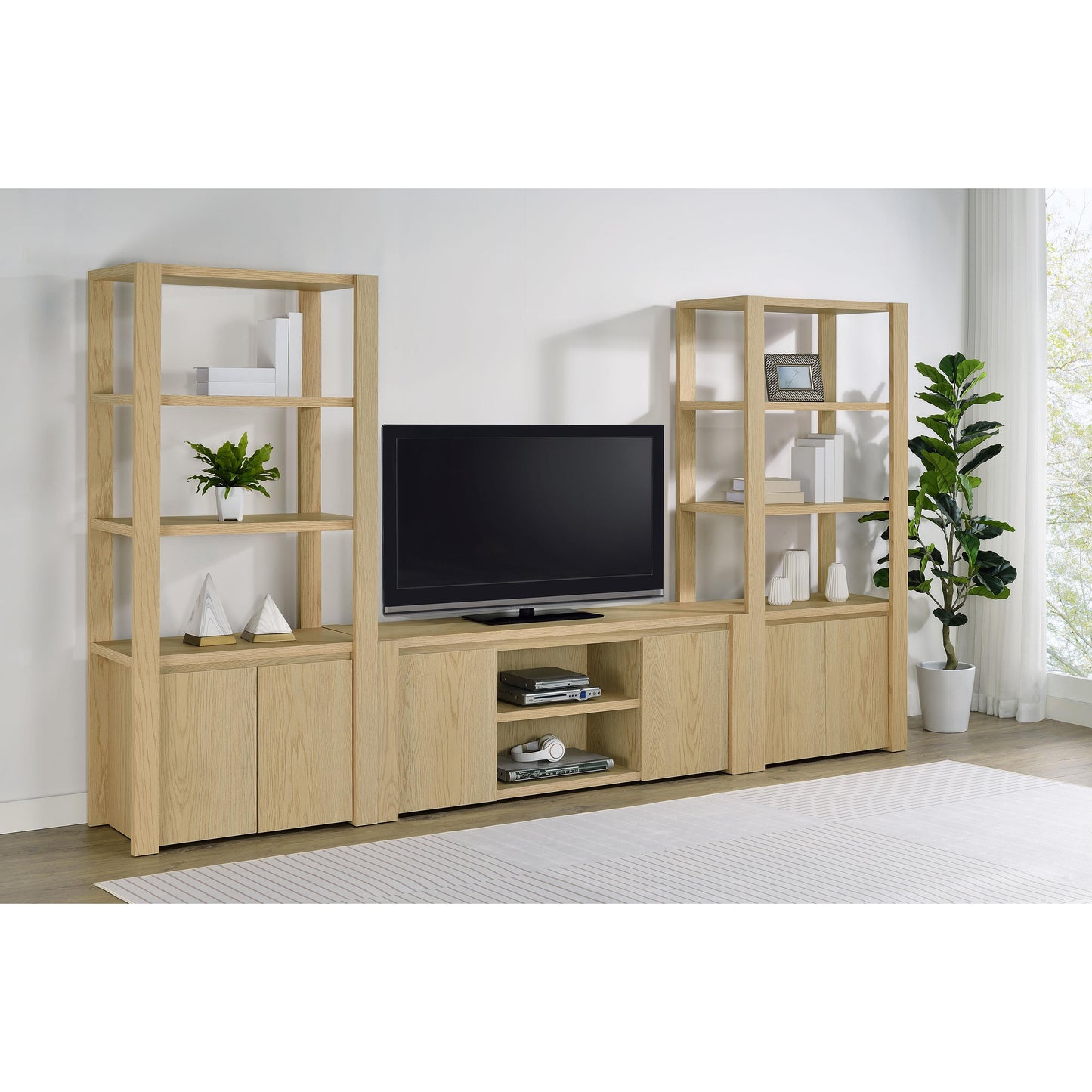 Coaster Furniture Laurelton 708222 60-inch 2-door TV Stand Media Console - Light Oak IMAGE 13