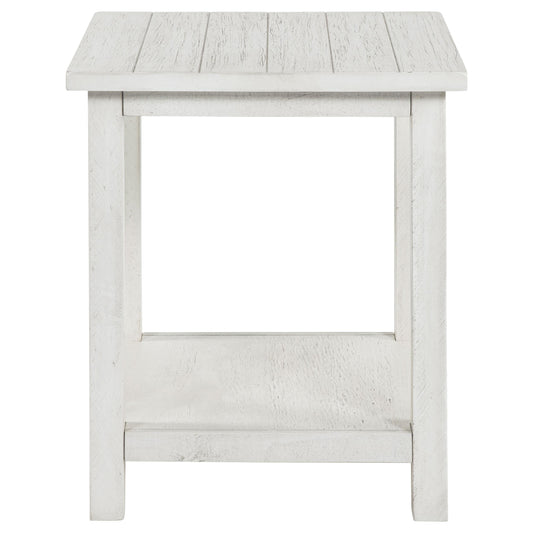 Coaster Furniture Payne 710558-S2A 2-piece Coffee and End Table Set - Distressed White IMAGE 1
