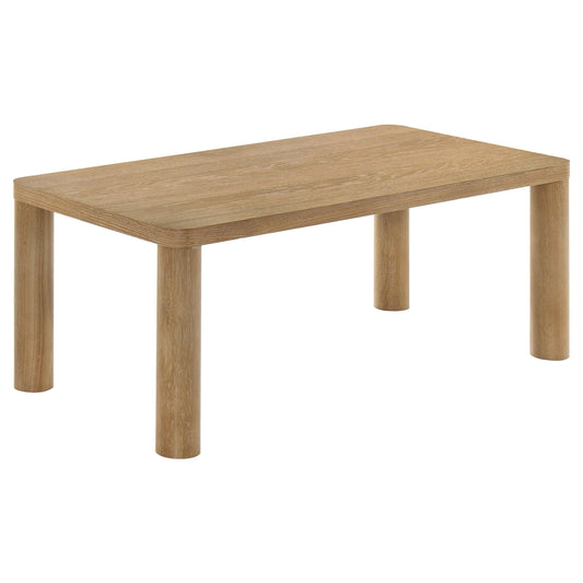 Coaster Furniture Castlewood 710868 Engineered Wood Coffee Table - Light Oak IMAGE 1