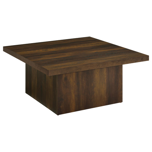 Coaster Furniture Devar 710888 Square Engineered Wood Coffee Table - Dark Pine IMAGE 1