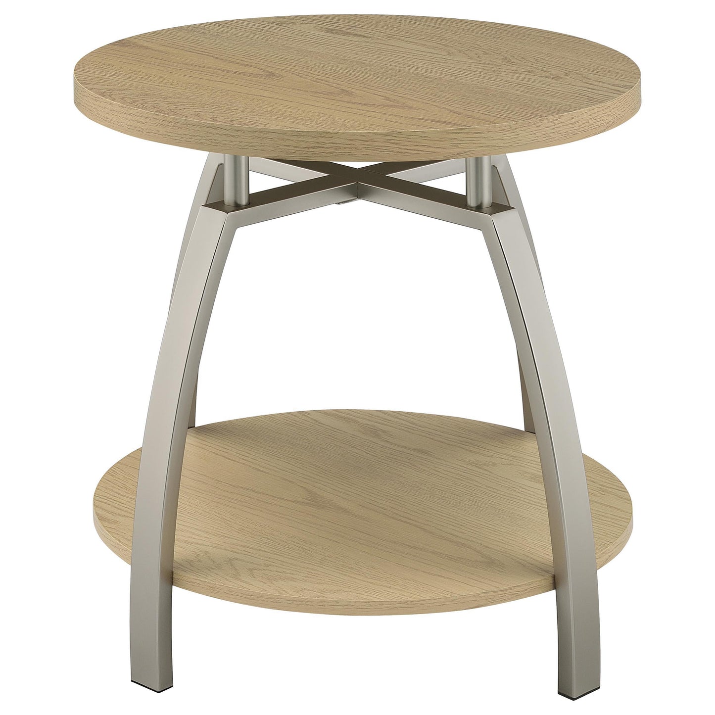 Coaster Furniture Dacre 720318-S2 2-piece Round Coffee and End Table Set - Greige IMAGE 12