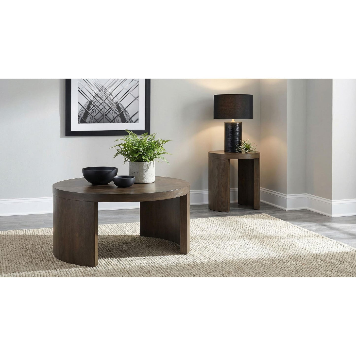 Coaster Furniture Sweeney 722837 24-inch Round Wood Occasional End Table - Dark Walnut IMAGE 7